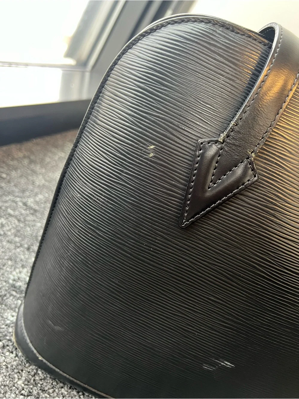 Louis Vuitton Black Epi Lussac Tote